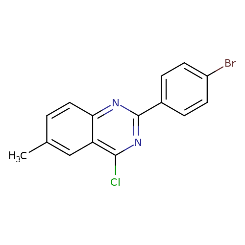 Brc1ccc(cc1)c1nc(Cl)c2c(n1)ccc(c2)C