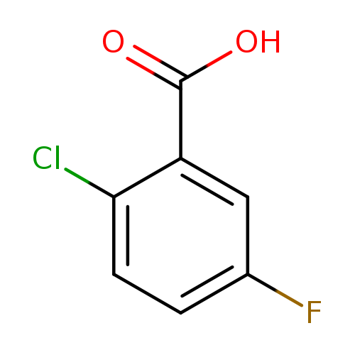 Fc1ccc(c(c1)C(=O)O)Cl