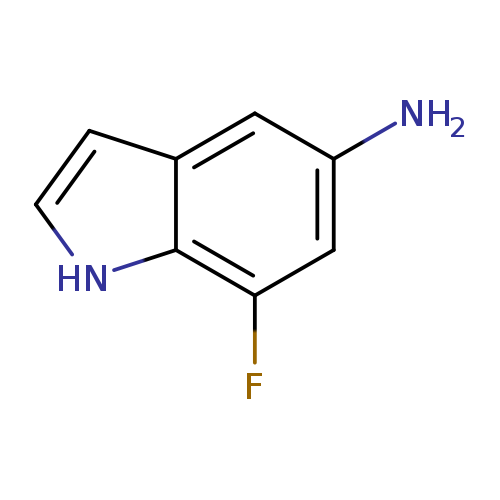 Nc1cc(F)c2c(c1)cc[nH]2