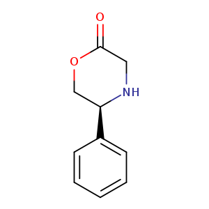 O=C1OC[C@@H](NC1)c1ccccc1