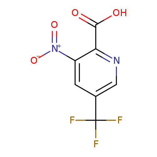 [O-][N+](=O)c1cc(cnc1C(=O)O)C(F)(F)F