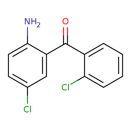 Clc1ccc(c(c1)C(=O)c1ccccc1Cl)N