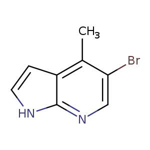 Brc1cnc2c(c1C)cc[nH]2