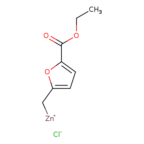 CCOC(=O)c1ccc(o1)C[Zn+].[Cl-]