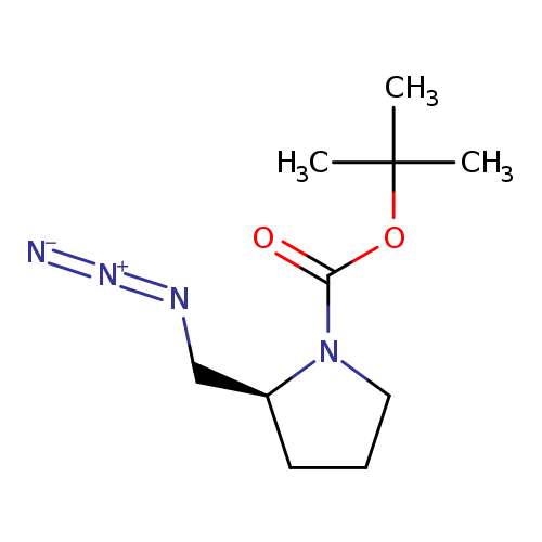 [N-]=[N+]=NC[C@@H]1CCCN1C(=O)OC(C)(C)C