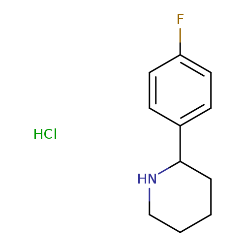 Fc1ccc(cc1)C1CCCCN1.Cl