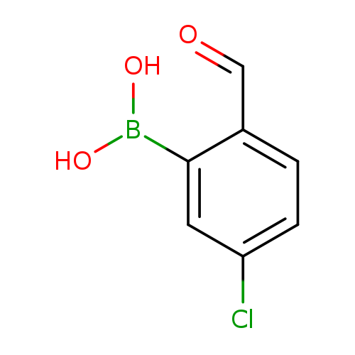 O=Cc1ccc(cc1B(O)O)Cl