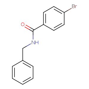 Brc1ccc(cc1)C(=O)NCc1ccccc1
