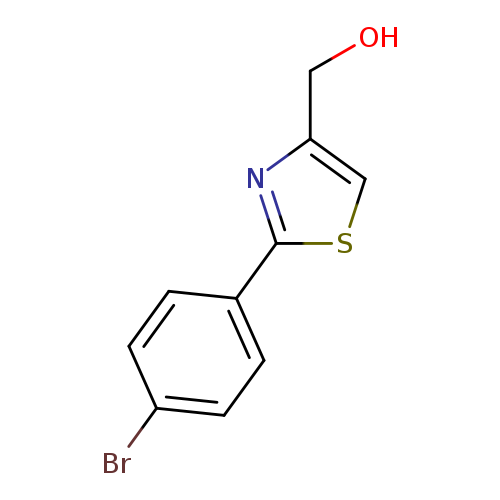 OCc1csc(n1)c1ccc(cc1)Br