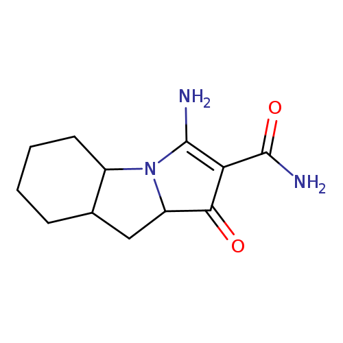 NC(=O)C1=C(N)N2C(C1=O)CC1C2CCCC1