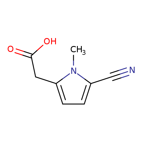 Cn1c(CC(=O)O)ccc1C#N