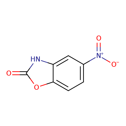 [O-][N+](=O)c1ccc2c(c1)[nH]c(=O)o2