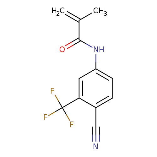 N#Cc1ccc(cc1C(F)(F)F)NC(=O)C(=C)C