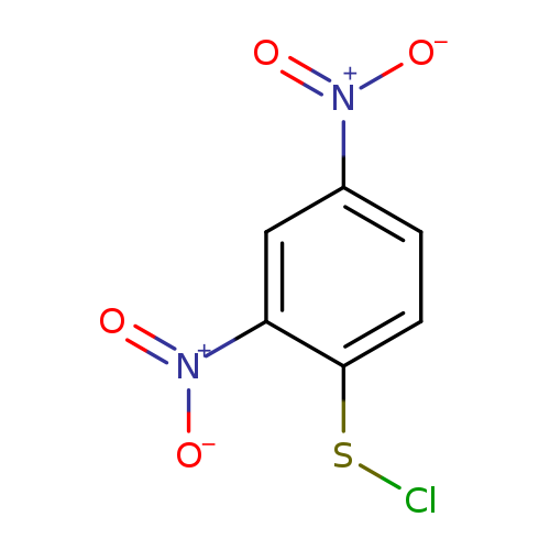 ClSc1ccc(cc1[N+](=O)[O-])[N+](=O)[O-]