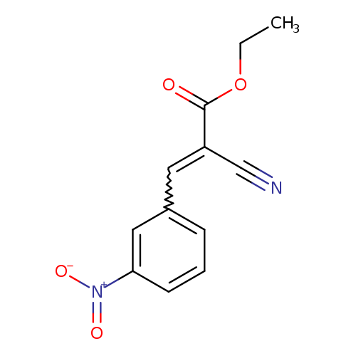 CCOC(=O)C(=Cc1cccc(c1)[N+](=O)[O-])C#N