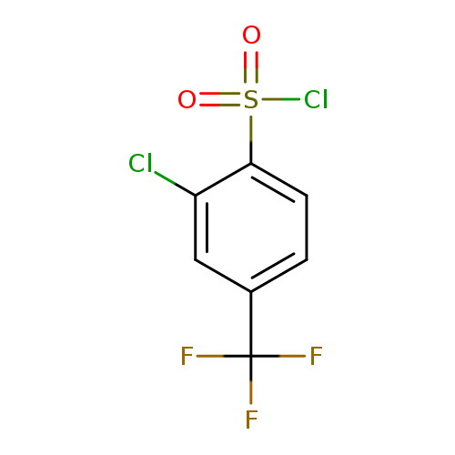 Clc1cc(ccc1S(=O)(=O)Cl)C(F)(F)F