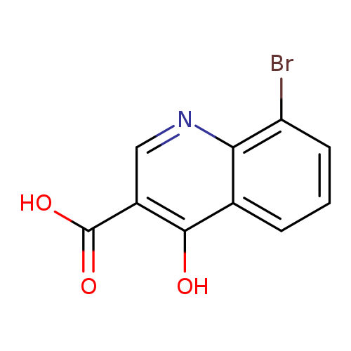OC(=O)c1cnc2c(c1O)cccc2Br