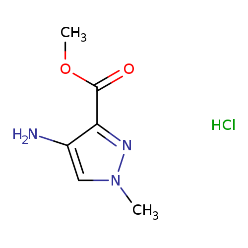 COC(=O)c1nn(cc1N)C.Cl