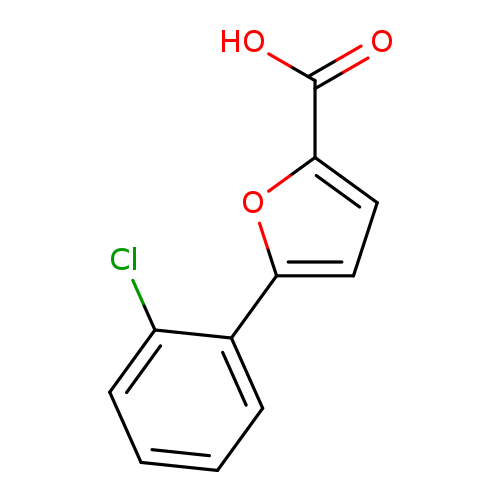 Clc1ccccc1c1ccc(o1)C(=O)O