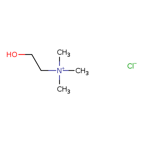 OCC[N+](C)(C)C.[Cl-]