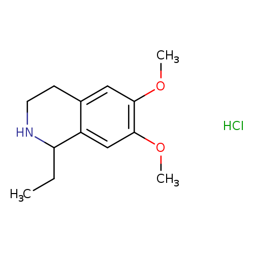 CCC1NCCc2c1cc(OC)c(c2)OC.Cl