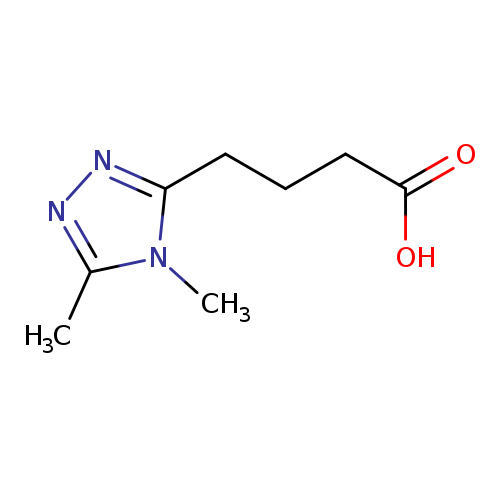 Cn1c(CCCC(=O)O)nnc1C