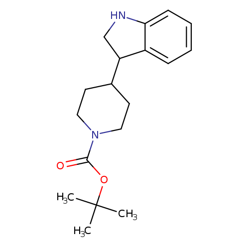 O=C(N1CCC(CC1)C1CNc2c1cccc2)OC(C)(C)C