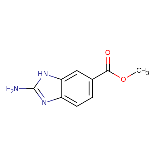 COC(=O)c1ccc2c(c1)[nH]c(n2)N