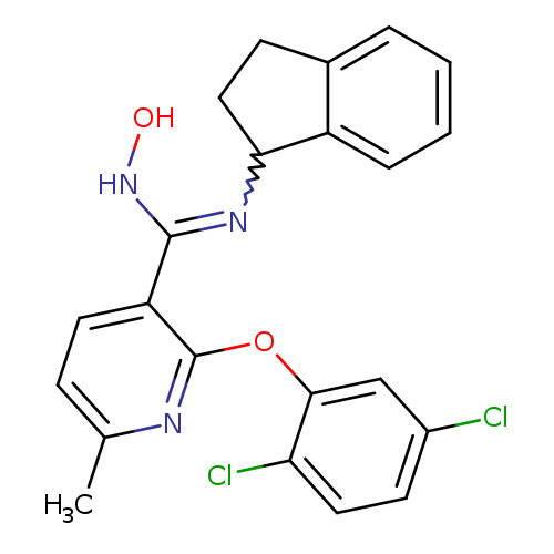 ONC(=NC1CCc2c1cccc2)c1ccc(nc1Oc1cc(Cl)ccc1Cl)C