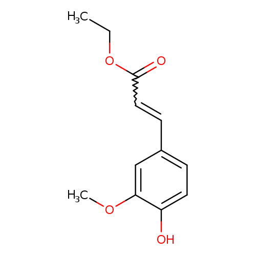 CCOC(=O)C=Cc1ccc(c(c1)OC)O