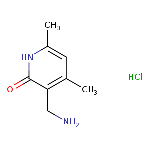 Cc1cc(C)[nH]c(=O)c1CN.Cl