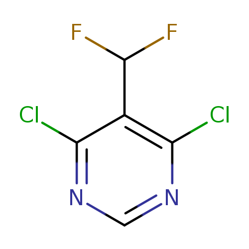 FC(c1c(Cl)ncnc1Cl)F