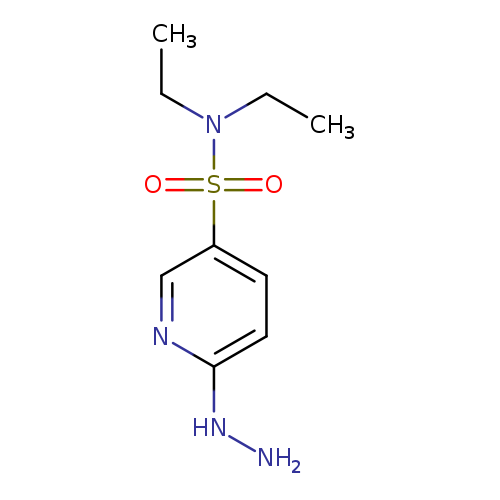 CCN(S(=O)(=O)c1ccc(nc1)NN)CC