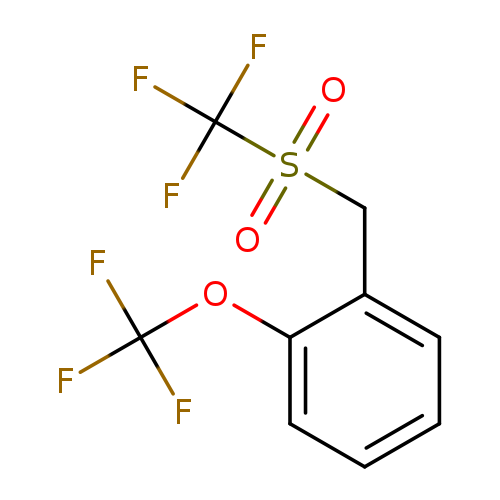 FC(Oc1ccccc1CS(=O)(=O)C(F)(F)F)(F)F