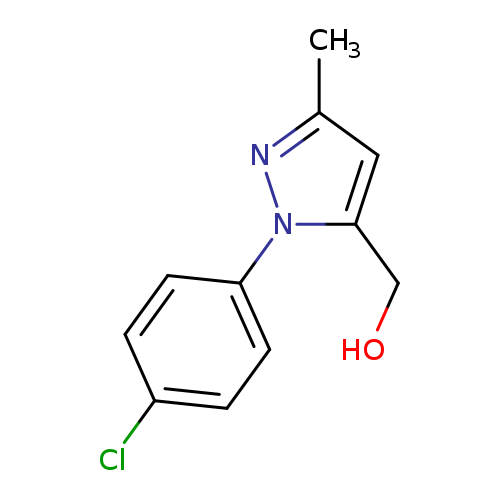 OCc1cc(nn1c1ccc(cc1)Cl)C