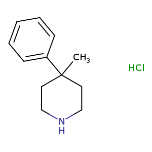 CC1(CCNCC1)c1ccccc1.Cl