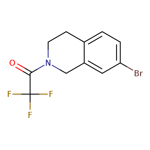 O=C(C(F)(F)F)N1CCc2c(C1)cc(cc2)Br