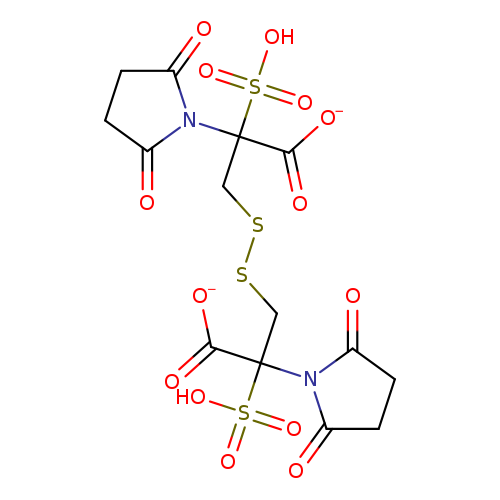 O=C1CCC(=O)N1C(S(=O)(=O)O)(C(=O)[O-])CSSCC(S(=O)(=O)O)(N1C(=O)CCC1=O)C(=O)[O-]