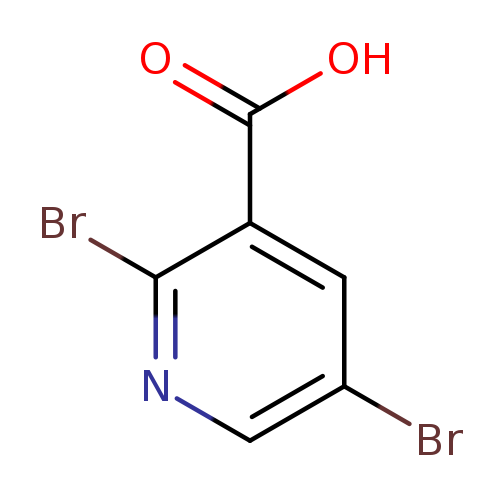 Brc1cnc(c(c1)C(=O)O)Br