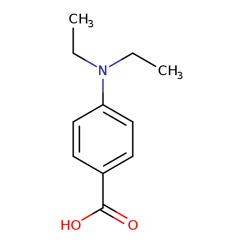 CCN(c1ccc(cc1)C(=O)O)CC