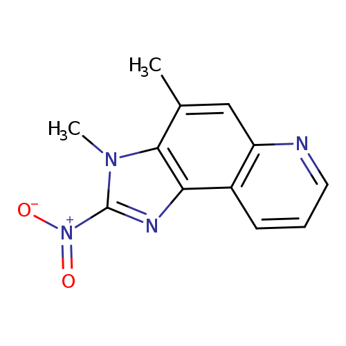 [O-][N+](=O)c1nc2c(n1C)c(C)cc1c2cccn1