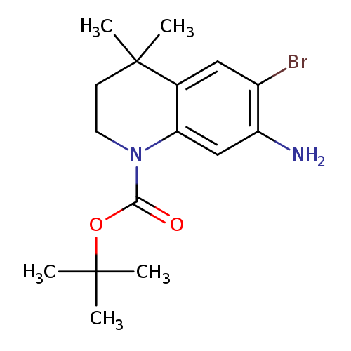 O=C(N1CCC(c2c1cc(N)c(c2)Br)(C)C)OC(C)(C)C