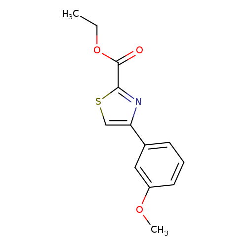 CCOC(=O)c1scc(n1)c1cccc(c1)OC