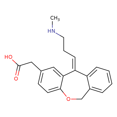 CNCC/C=C/1c2cc(ccc2OCc2c1cccc2)CC(=O)O