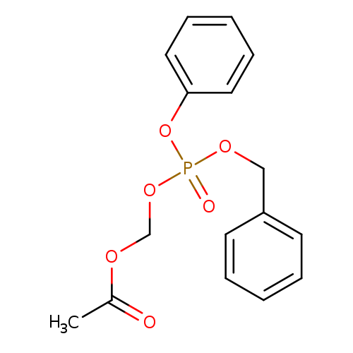 CC(=O)OCOP(=O)(Oc1ccccc1)OCc1ccccc1