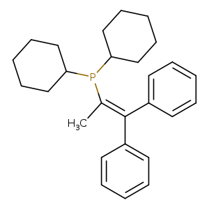 CC(=C(c1ccccc1)c1ccccc1)P(C1CCCCC1)C1CCCCC1
