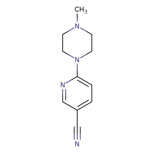 N#Cc1ccc(nc1)N1CCN(CC1)C