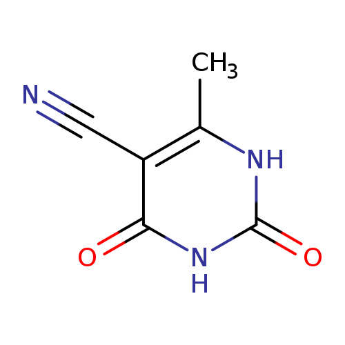 N#Cc1c(C)[nH]c(=O)[nH]c1=O