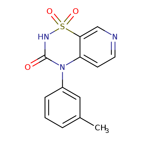 Cc1cccc(c1)N1C(=O)NS(=O)(=O)c2c1ccnc2