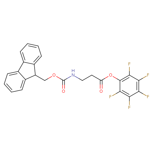 O=C(OCC1c2ccccc2c2c1cccc2)NCCC(=O)Oc1c(F)c(F)c(c(c1F)F)F